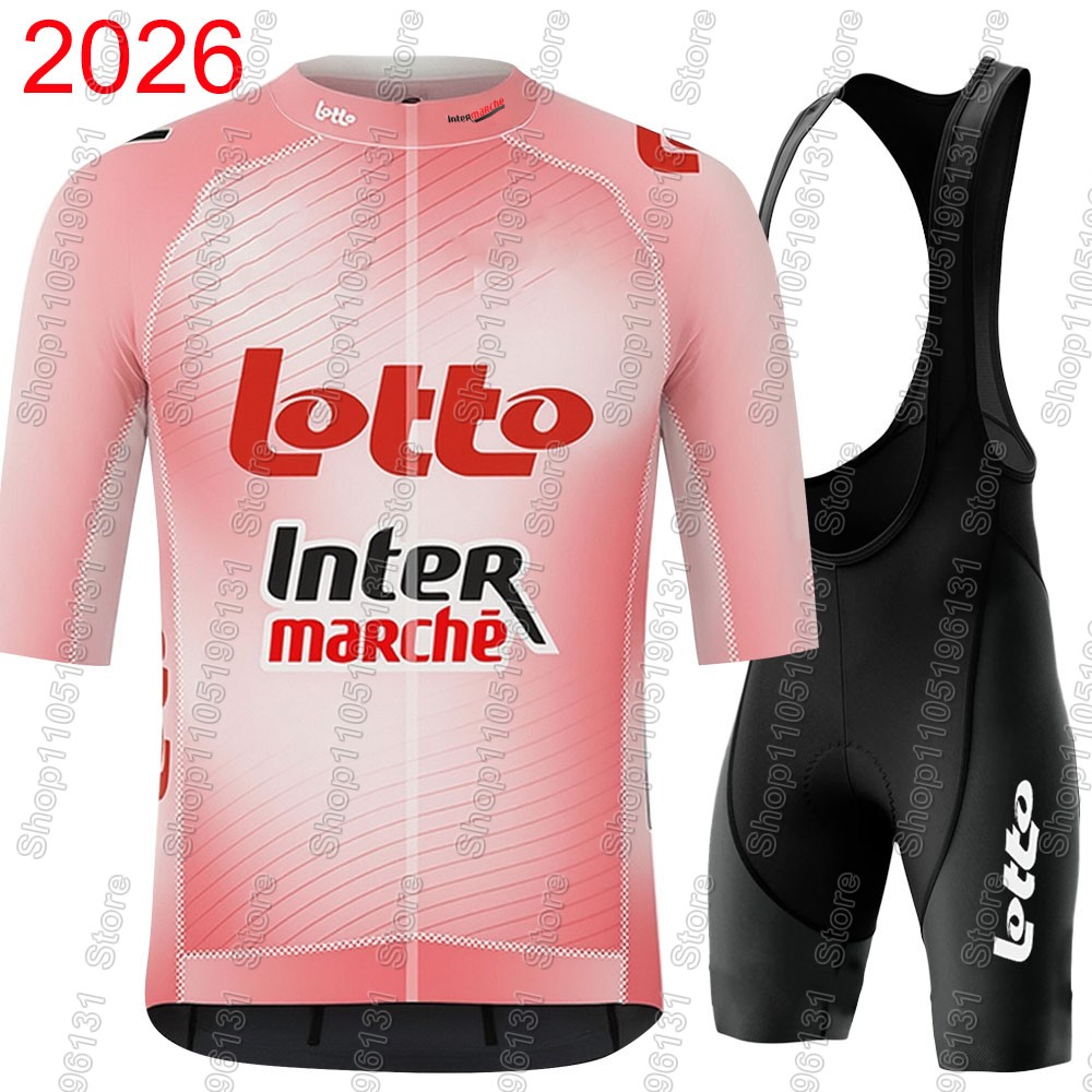 Mountain Biking Jerseys Men - Lotto Intermarché 2026 Set Jersey Bersepeda