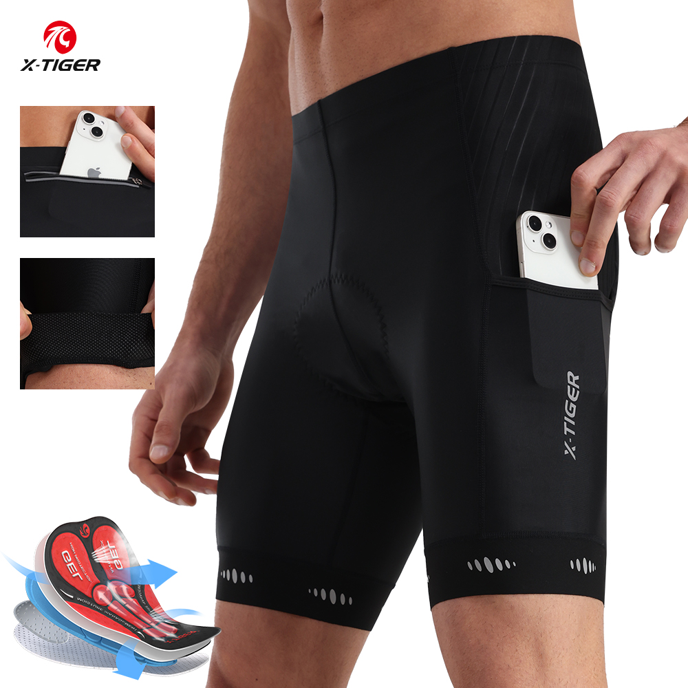 Mountain Biking Body Armour - X-TIGER celana pendek bersepeda pria, dengan