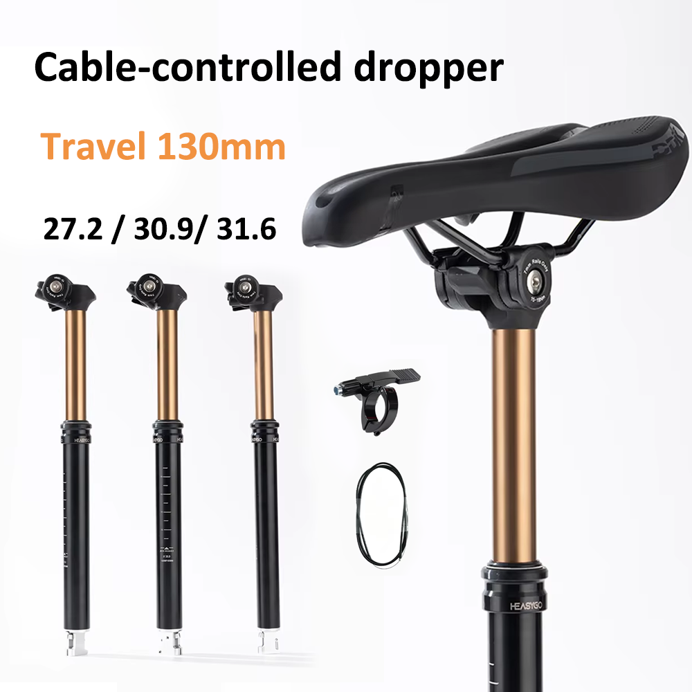 Dropper Post Remote - Heasygo Wire Control Hydraulic Seat Tube