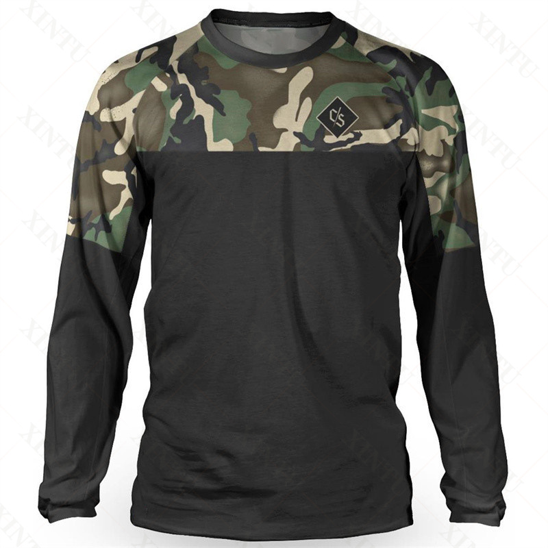 Mountain Biking Shirts - Jersey Pria Pengendara Longgar DH Setelan