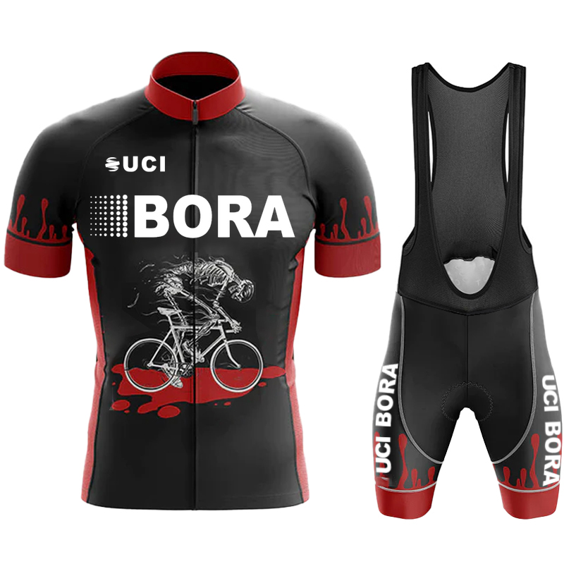 Mountain Biking Uci - Setelan Jersey Tim Sepeda Pria dengan