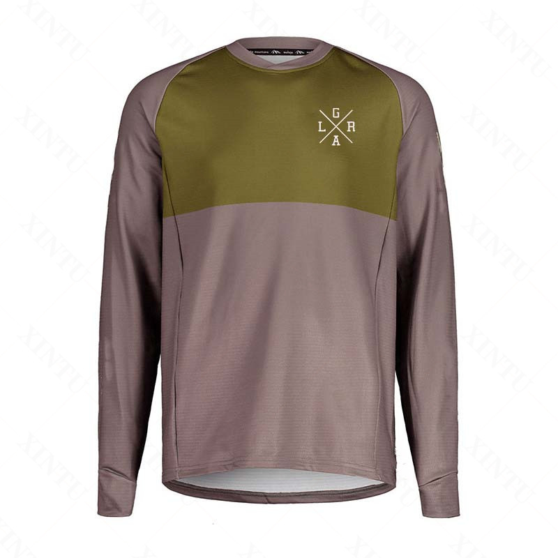 Jersey Sepeda Motor Pria Lrga  - Mountain Biking Shirts ulasan dan harga