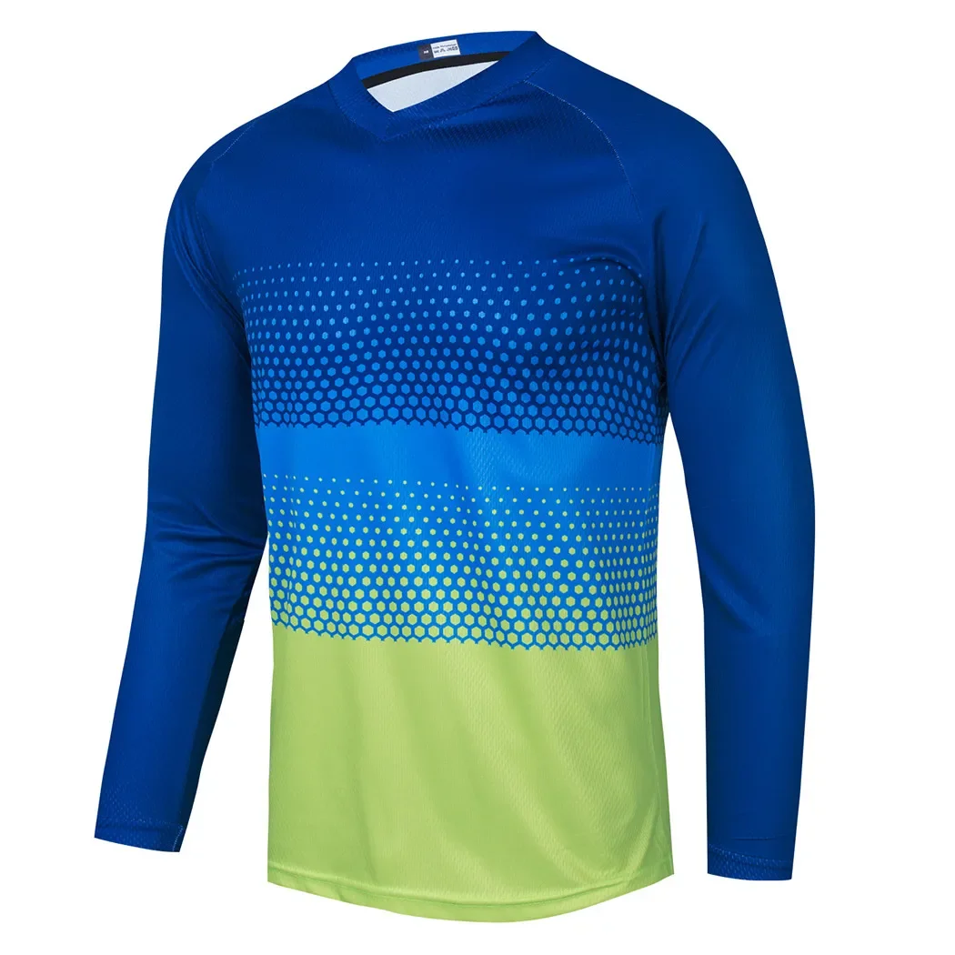 Jersey Motocross Pria, Baju Se - Mountain Biking Shirts ulasan dan harga
