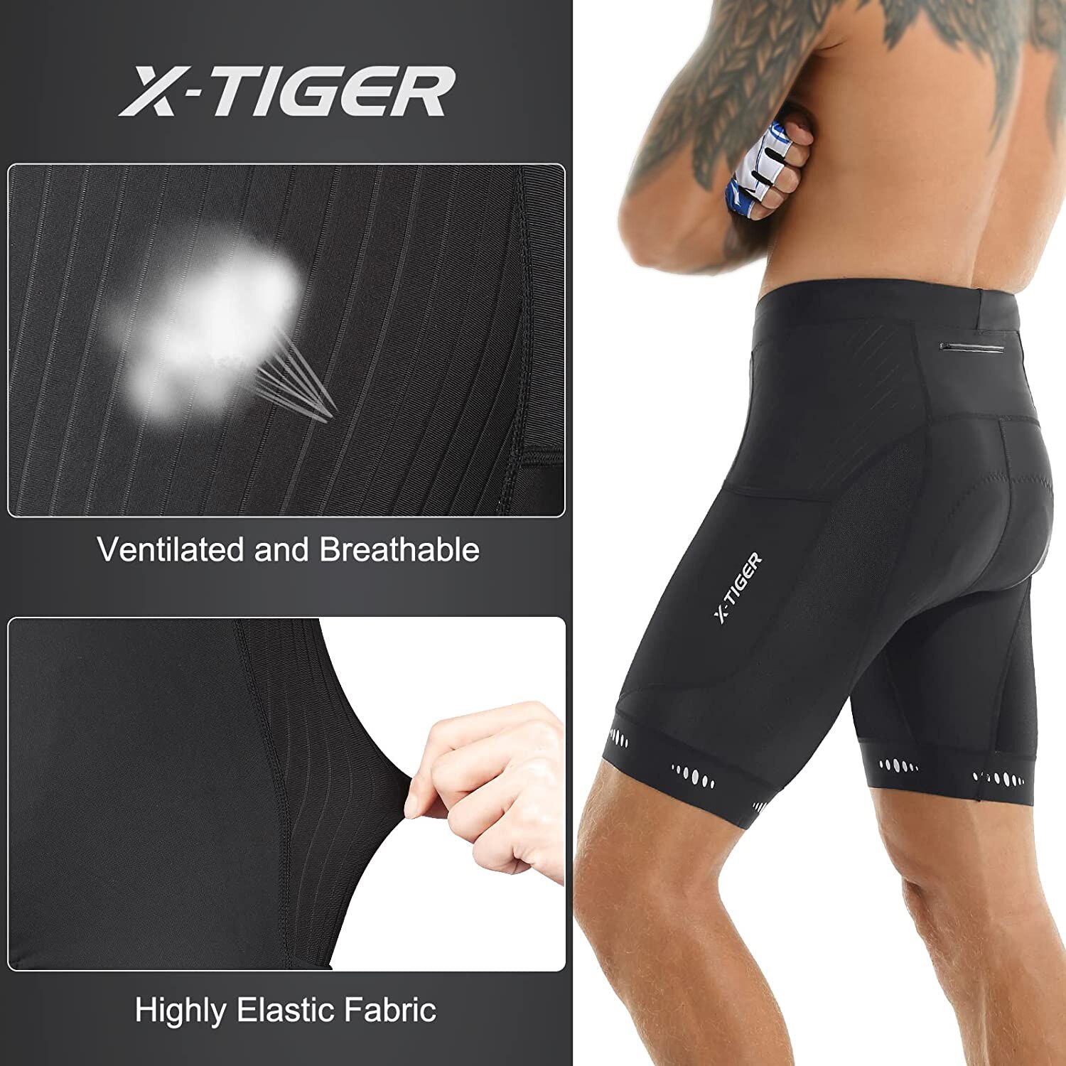 X-TIGER celana pendek berseped - Mountain Biking Body Armour ulasan dan harga