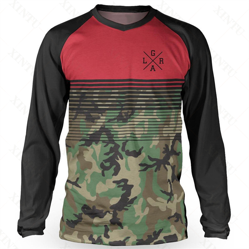 Jersey Pria Pengendara Longgar - Mountain Biking Shirts ulasan dan harga