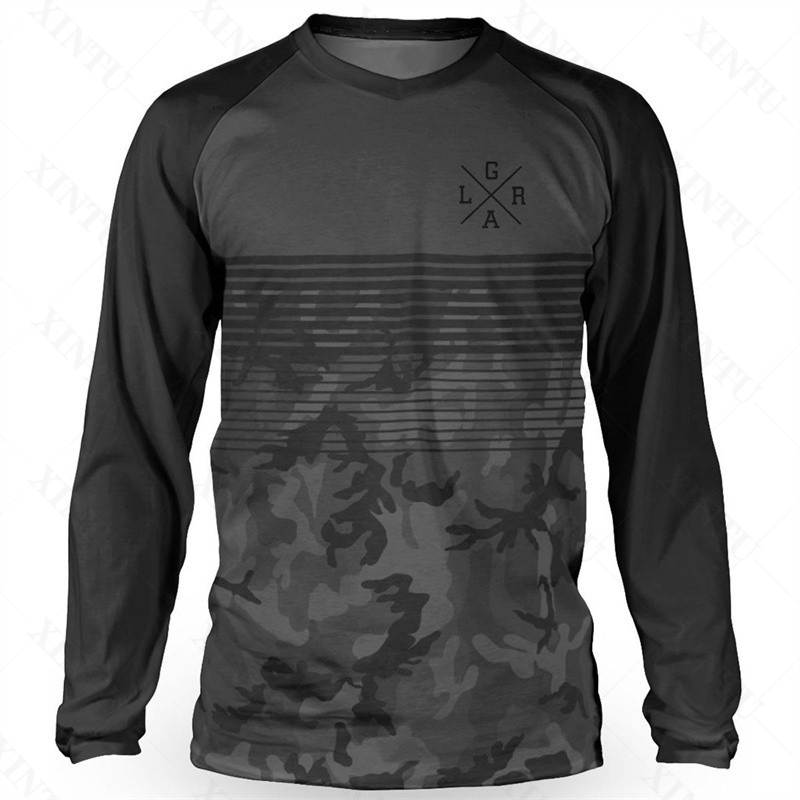 Jersey Pria Pengendara Longgar - Mountain Biking Shirts ulasan dan harga