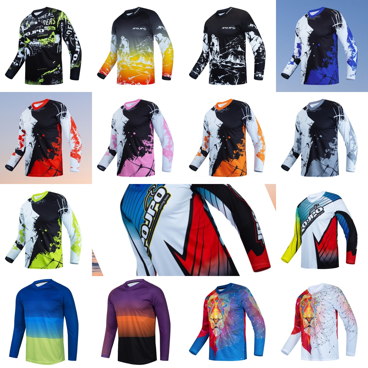 Kaos Lengan Panjang Pria untuk - Mountain Biking Shirts ulasan dan harga
