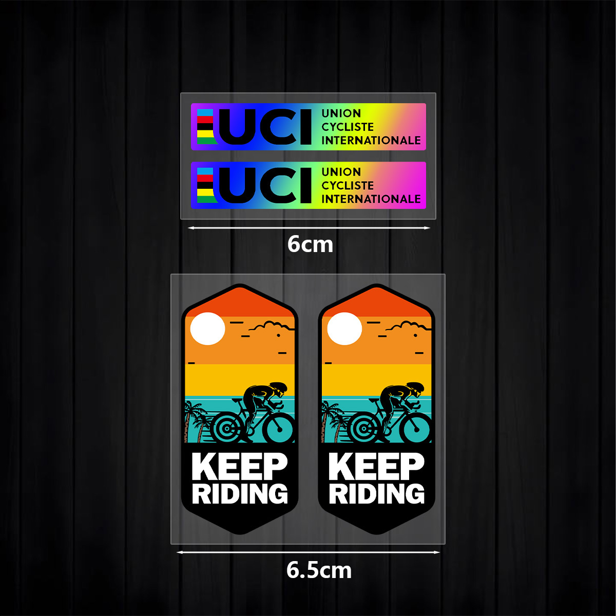 Set Stiker UCI Keep Riding 1SE - Mountain Biking Uci ulasan dan harga