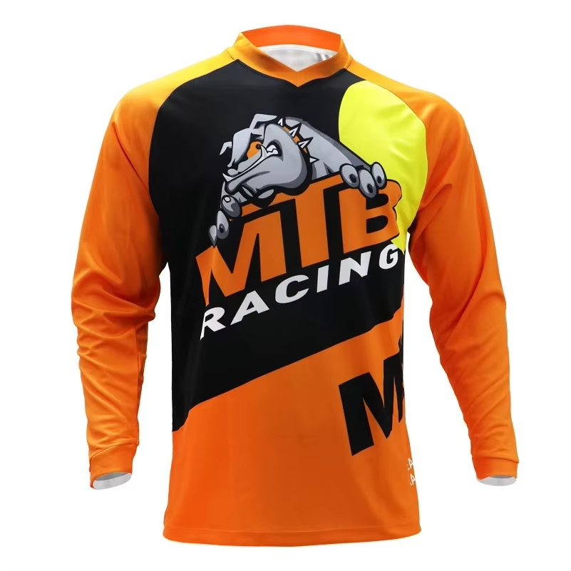 Jersey Balap MTB Lengan Panjan - Mountain Biking Shirts ulasan dan harga