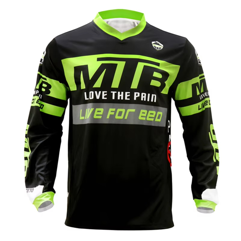 Jersey Balap MTB Lengan Panjan - Mountain Biking Shirts ulasan dan harga